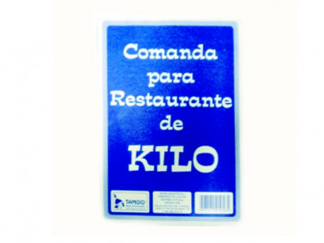 BLOCO COMANDA COMIDA A KILO 20X50FLS