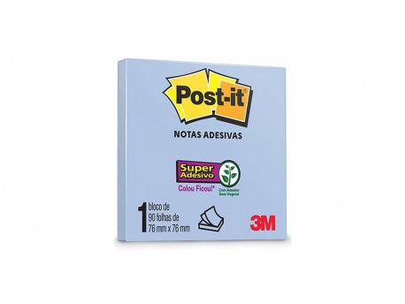 POST-IT  76X 76MM AZUL JEANS 90F.