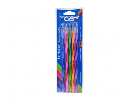 CONJ.CANETA ESF.05 CORES CIS SPIRO GLOW