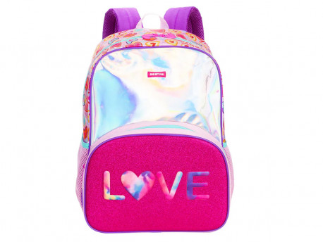 MOCHILA X LOVE COLORIDO 40CM.1D.