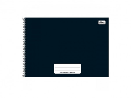 CADERNO CART.80F.PEPPER ESP.PRETO S/S.CD