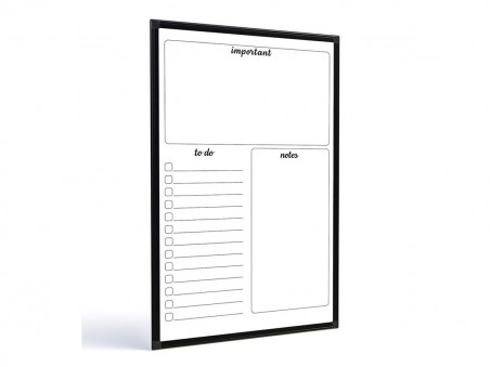 QUADRO PLANNER 060X090 BLACK MOLD.MDF PT