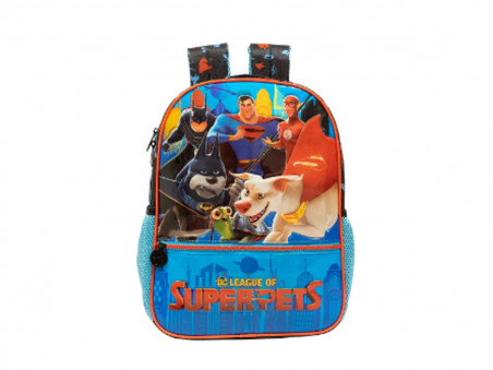 MOCHILA LIGA JUSTICA SUPER PETS 34CM.1D.