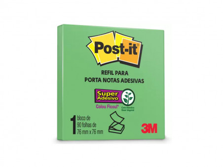 REFIL POST-IT SUPT.76X76MM VERDE 90F.