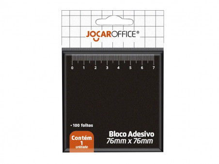 POST-IT  76X 76MM PRETO C/REGUA C/100