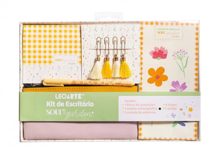 KIT ESCRITORIO 8 PECAS SOUL GARDEN