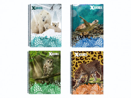 CADERNO UNIV. 96F.1M.X-ANIMAL CD.