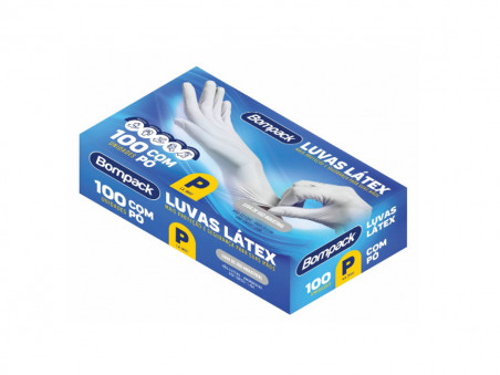 LUVAS LATEX   PEQ.C/PO C/100.