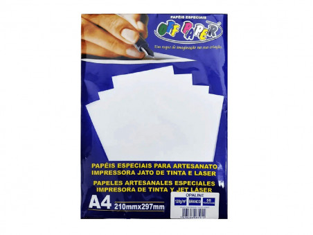 PAPEL A4 OPALINE BRANCO 120G.50F.