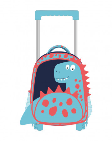 MOCHILA CAR.YINS DINOSSAURO 36CM.2D.