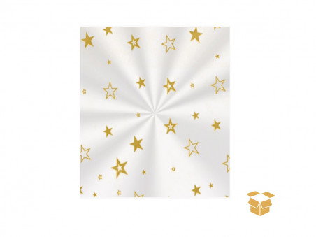 ENVELOPE 30X44 TRANSP.ESTRELA OURO C/100