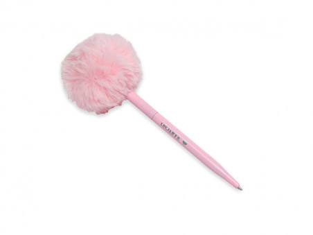 CANETA ESF.LEO.PINK VIBES RS.+POMPOM-AV