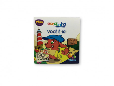 LIVRO ADESIVO ESCOLINHA C/120