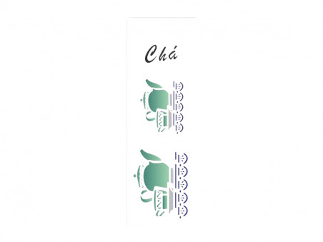 STENCIL CHA BULE 10X30 OPA005