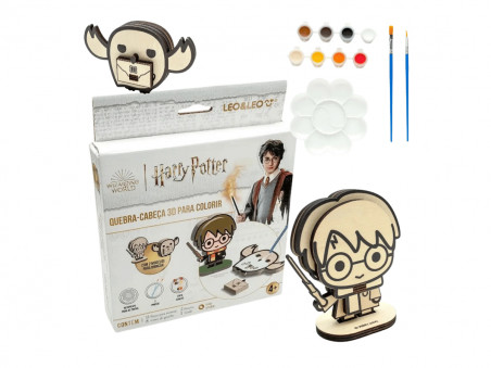 QUEBRA CABECA HARRY POTTER 3D P/COLORIR