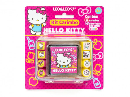 CARIMBO DESENHO HELLO KITTY C/8+ALMOFADA