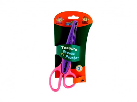 TESOURA PICOTAR 13CM ZIG ZAG CORES